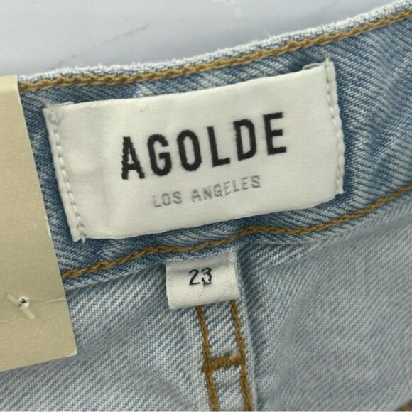 AGOLDE Lana Crop Mid Rise Vintage Straight Jeans - Picture 9 of 10
